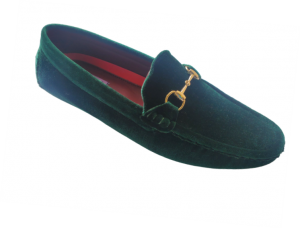 BOYS DRESSY SHOES (2302311) HUNTER GREEN VELVET